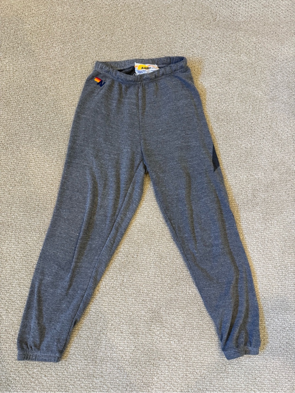 Aviator Nation Gray Elastic Waist Sweatpants